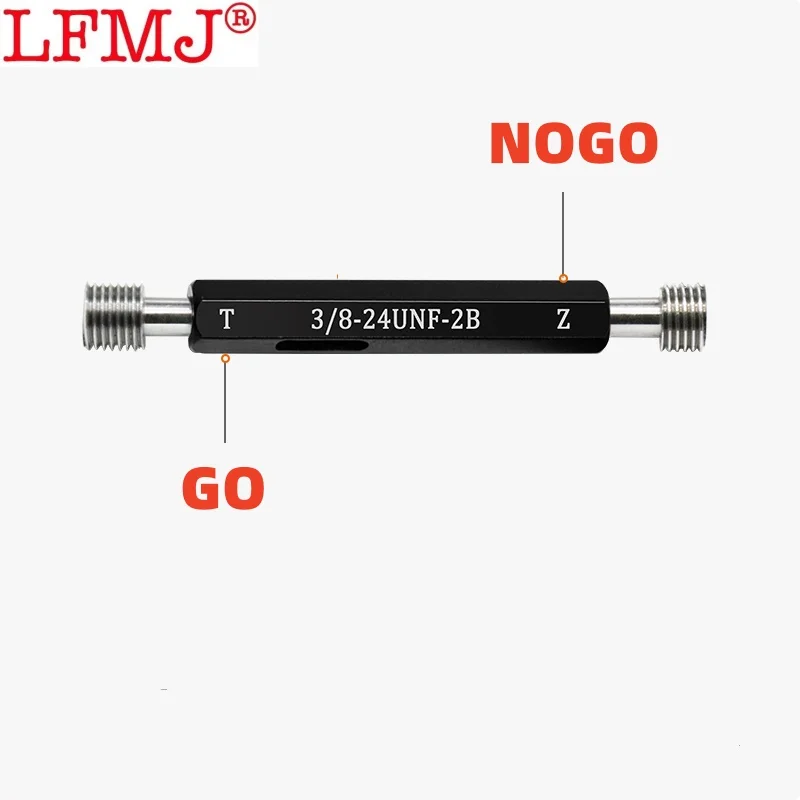 1PCS 2B UNC UNF UNS GCR15 스틸 나사 게이지 미국 표준 미세 나사 플러그 게이지 5/8 11/16 3/4 13/16 7/8 15/16 측정 도구