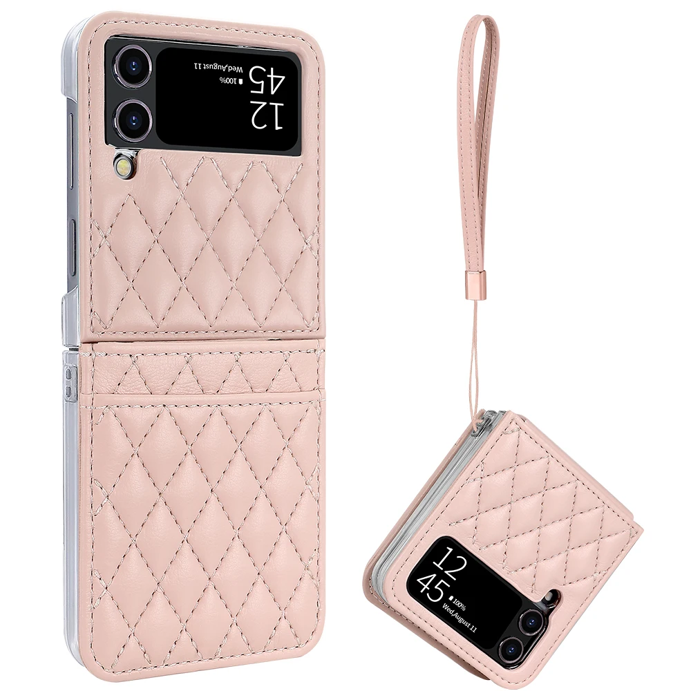 Luxurious Green PU Leather Phone Case with Wrist Strap and Card Slot