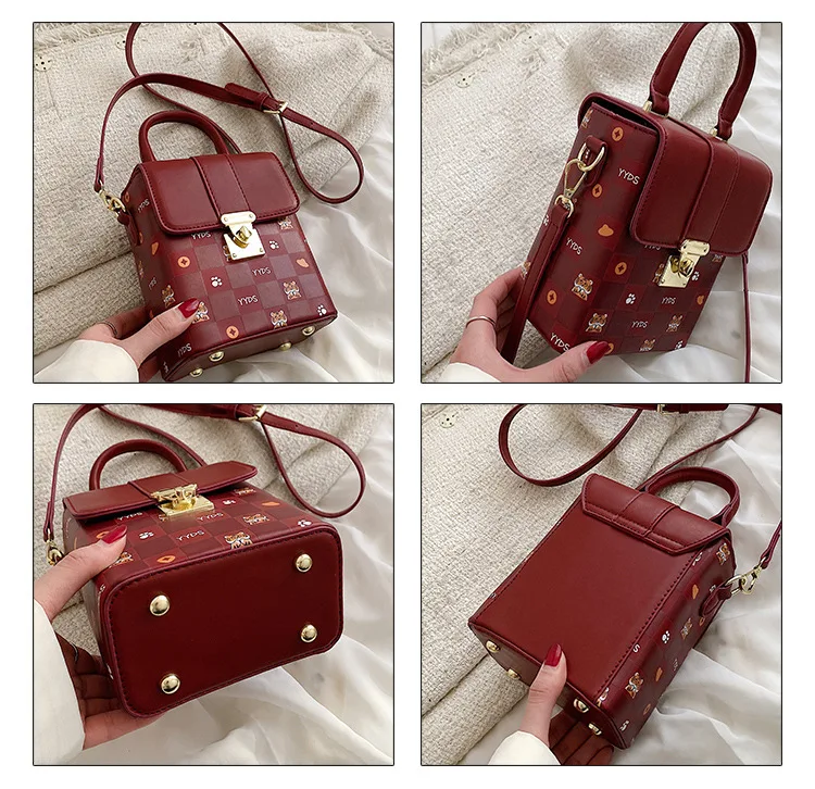 Women Popular Small Bag Chinese Style Bags 2022 New Fashion Messenger Bag Portable Small Square Bag