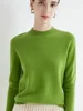 Women's Sweaters Pullovers 100% Merino Wool Knitwear Mock Neck Basic Casual Cashmere Autumn Winter Comfortable Clothing Tops New 2