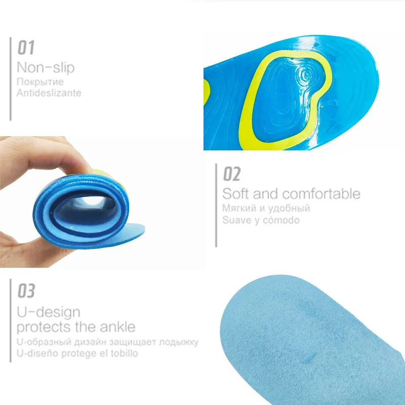 Premium Orthotic Gel Insoles Orthopedic Flat Foot Health Sole Pad For Shoes Insert Arch Support Pad For Plantar fasciitis Unisex
