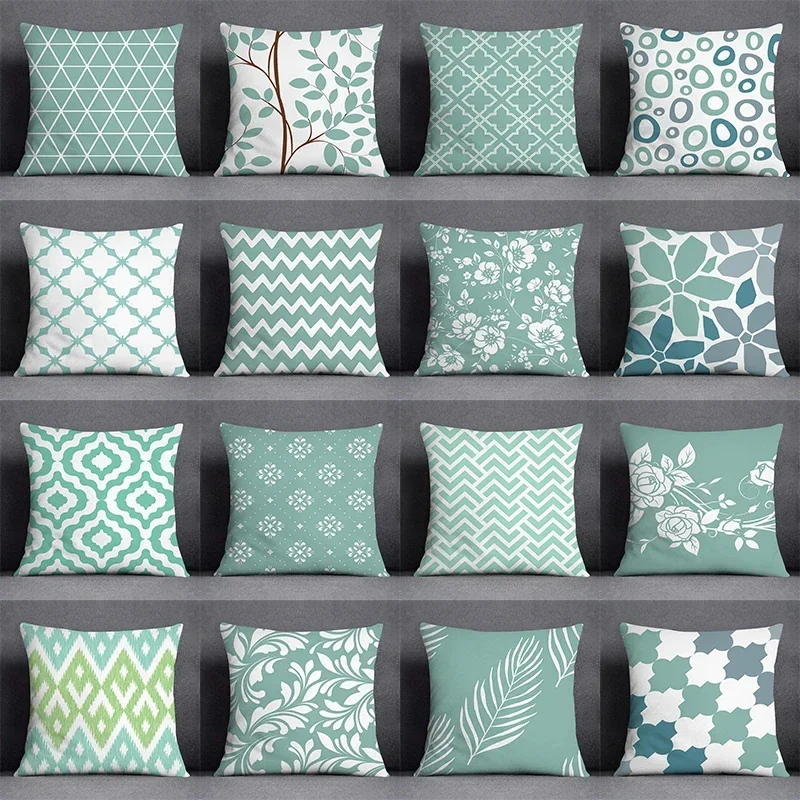 

Geometric Color Pillowcase Home Decor Square Office Cushion Cover