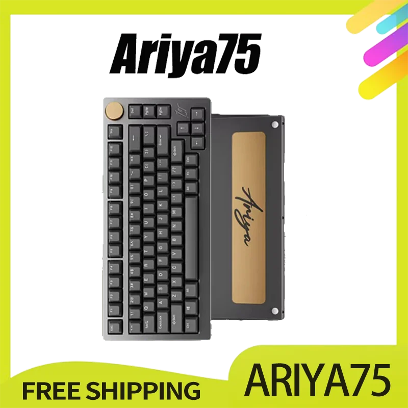 

Ariya75 Mechanical Keyboard Kit Cnc Aluminum Alloy 75% Wired Type-C Kit Rgb Backlight Hot Swap Customization Gaming Keyboard