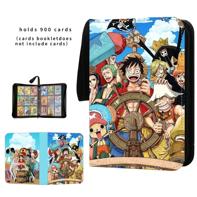 Anime One Piece Luffy Zoro Card Book Pu Super Large Capacity Card Binder Display Game Collection Kids Toy Gift 40-900pcs