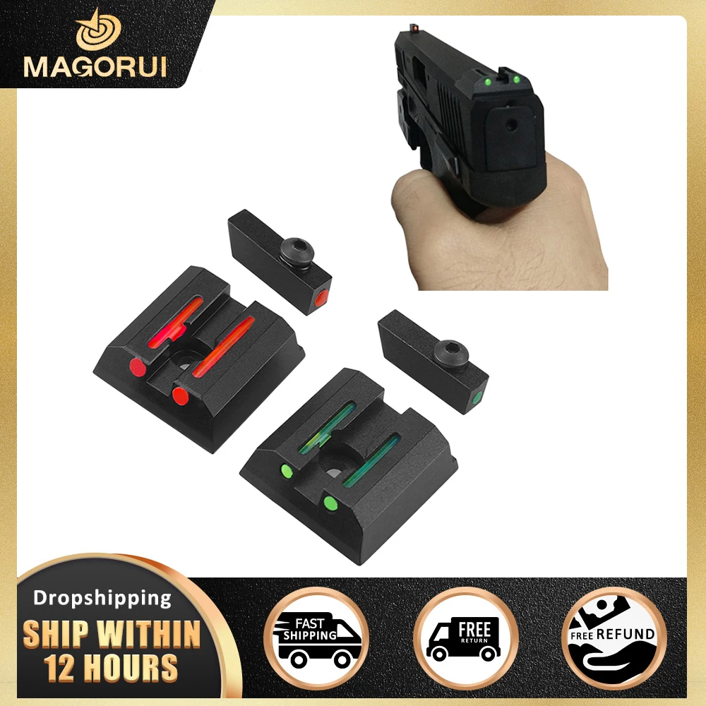 Magorui Fiber Optic Sights For Taurus G3 W/o, G2c, G2s, Pt111, Pt140