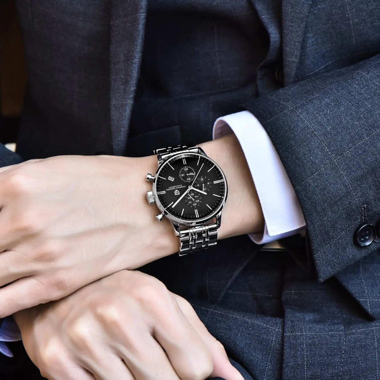 2023 Pagani Design Top Brand Watch Men\'s Luxury Waterproof Leather Watch Japan VK67 Sports Quartz Hand Table Relogio Masculino