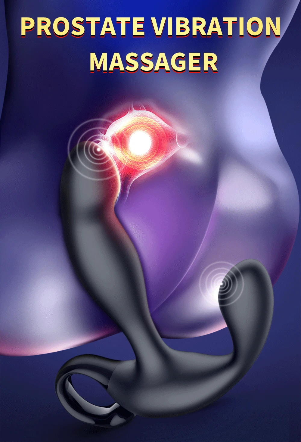 Vibrador de Próstata Erocome Massageador Anal