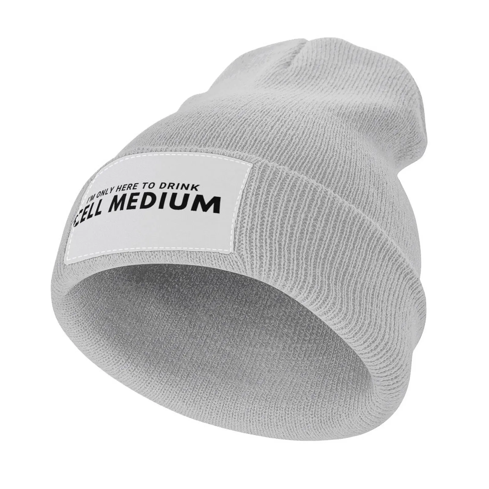 

Cell Medium - i'm only here to Drink Cell Medium Funny Gift for Friend, Men, Women Knitted Hat