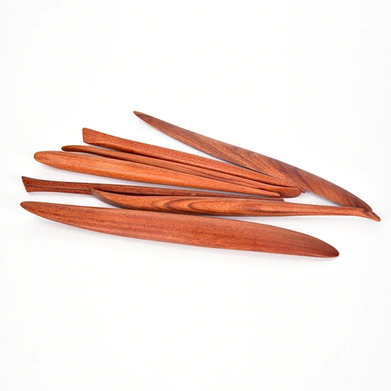 7-piece Pottery Tools Carving Crafts Wooden Clay Sculpture Knives Pottery Sharpening Modeling Clay Ceramic Tools polymer clay tools pottery sculpting tools clay sculpting tools pottery tools clay craft tool