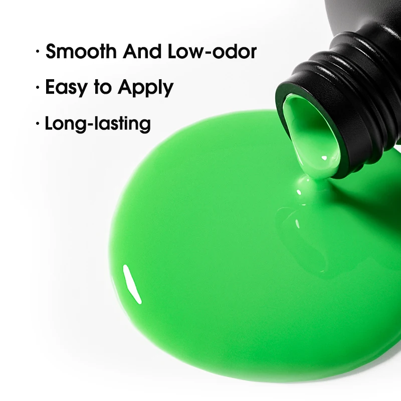 Description Picture 6 of itemROSALIND Nail Gel Crackle Gel Green Nail Polish Lacquer Gel UV Varnish Hybrid For Nail Art Design Semi Permanent Base Top Coat