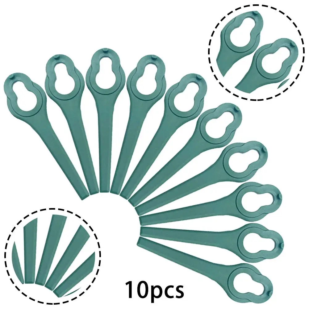 10 Pezzi Per Aldi Ferrex Far 20-1 20V/40V Tosaerba Cordless Grass Strimmer Lame Per Tosaerba In Plastica 9.5 X2.8Cm