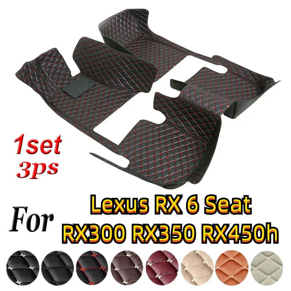 

Custom Car Floor Mat For Lexus RX 6 Seat RX300 RX350 RX450h Floor Mats Car Accessories Luxury Carpet Liner Waterproof Anti-Slip