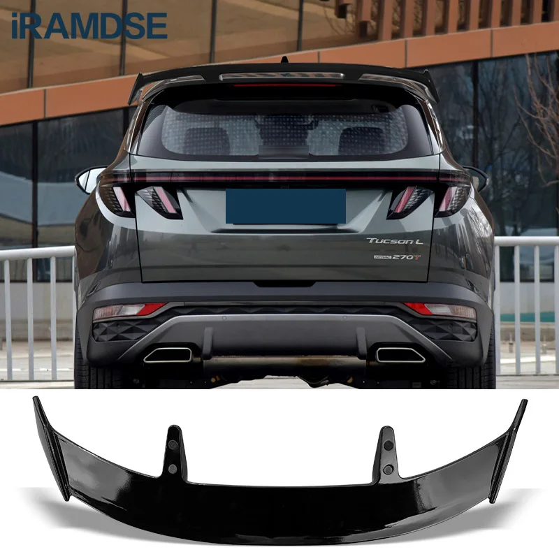 Für Hyundai Kona 2017 2018 2019 2020 SUV Carbon Fiber Hinten Fenster  Spoiler Abdeckung Trim Dreieck Zierleisten Auto Zubehör - AliExpress