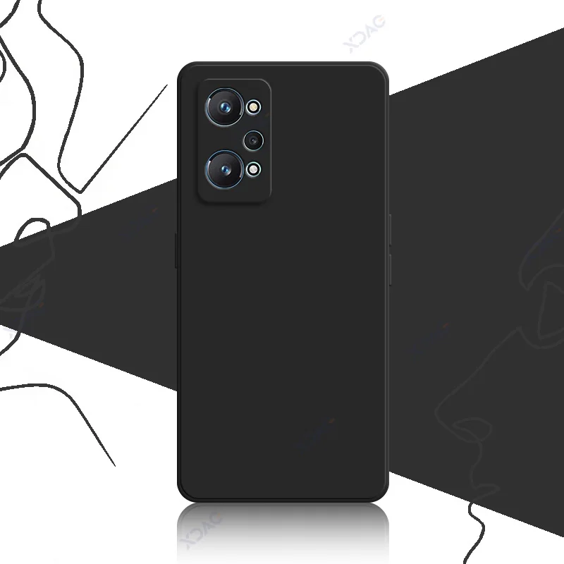 Luxurious Dual Liner Protective Phone Case - Square Liquid Silicone Shield Cover