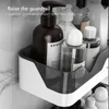Bathroom Shelf WC Shampoo Holder Shower Shelves Wall Mount Kitchen Storage Basket Cosmetic Rack Home Organizer Bath Accessories 4