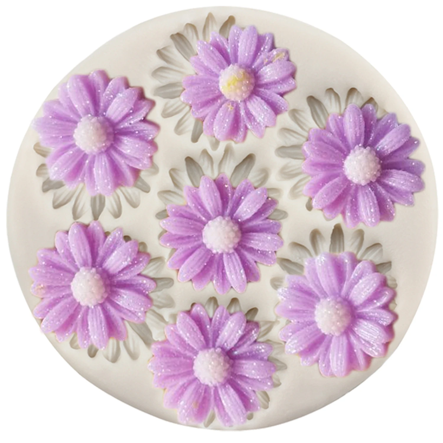 Daisy Silicone Mold Flower Candy Clay Chocolate Gumpaste Molds DIY Wedding Cupcake Topper Fondant Cake Decorating Tools