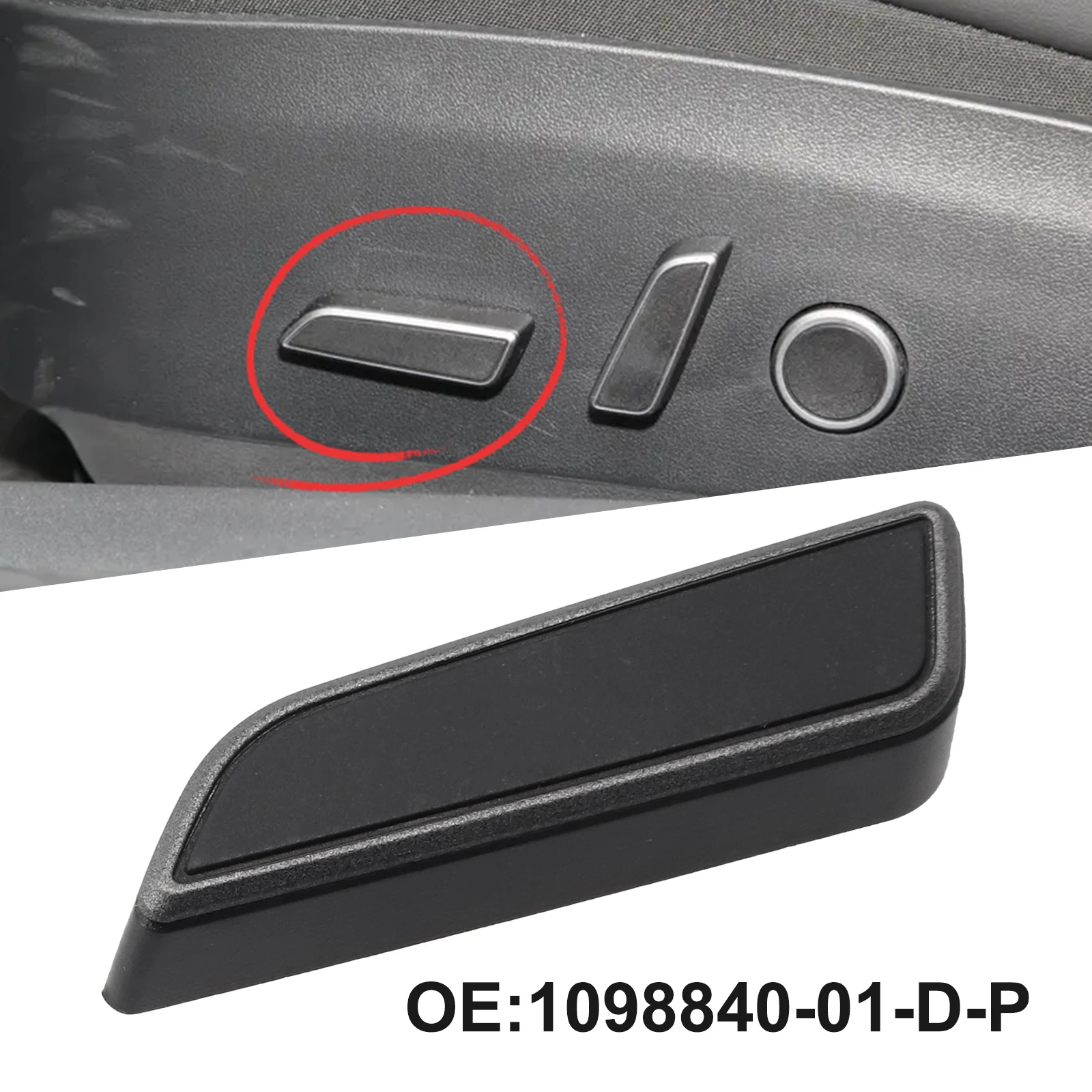 

Enhanced Reliability Left Hand Side Seats Cushion Button for Tesla for Model 3 2021 2023 Suitable for Left Hand Drive