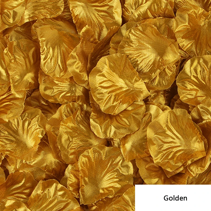 200pcs Rose Petals Gold, Silver, White, Black, Silk Flower Simulation