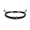 26 lettres initiales coeur Bracelets à la main réglable A-Z nom tressé Bracelets pour femmes hommes amitié bijoux cadeaux