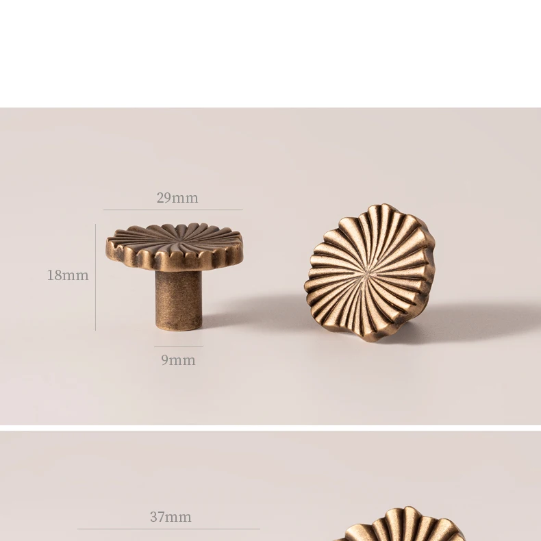 antique brass cabinet knob for furniture upgrade
