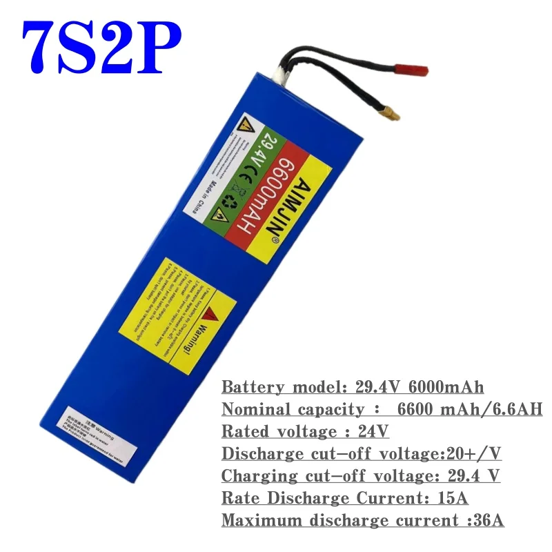7S2P 29.4V 6600mAh 24v Electric Scooter Battery Lithium Electric Scooter  Electric Scooter Battery 24v 7s2p Battery 2