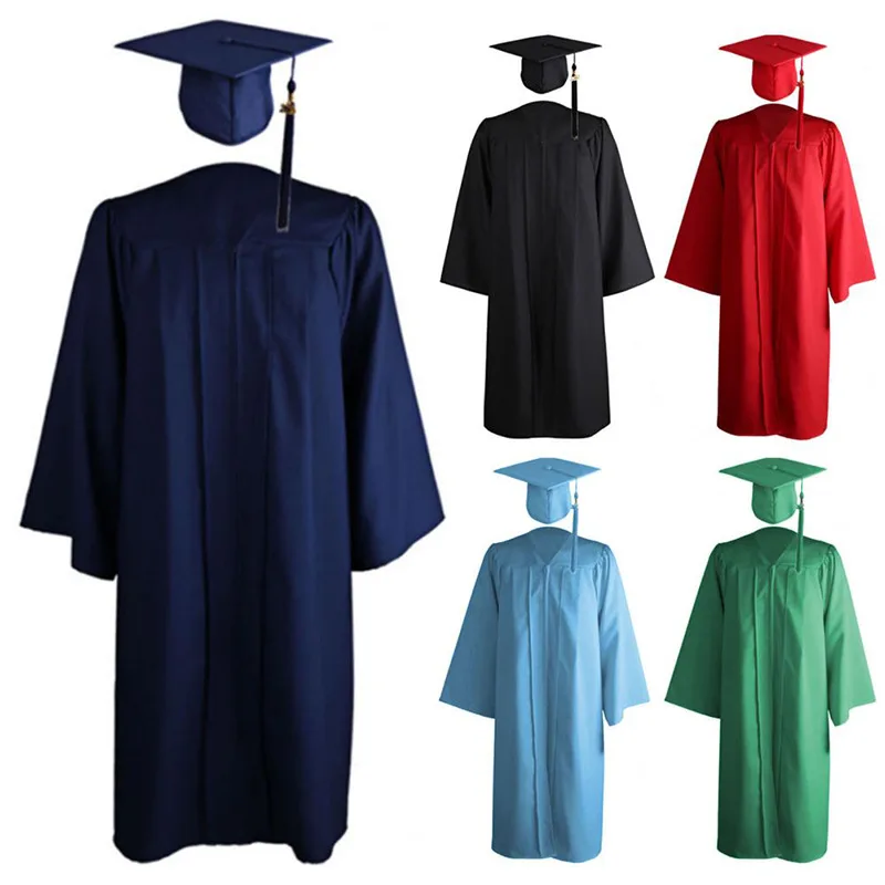 Bachelor's Dress American Adult Graduation Gown Set College Degree graduation gown set