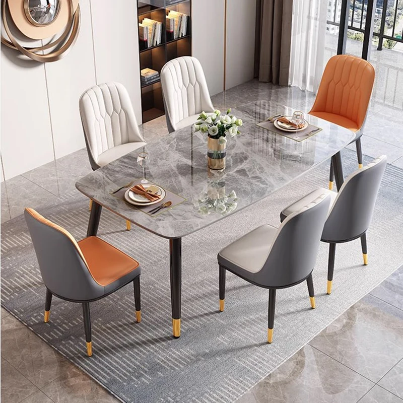 

Minimalist Rectangle Dining Table Luxury Nordic Sedentary Waterproof Dining Table Living Room Design Muebles Home Furniture