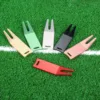 Aluminum Bent Golf Divot Repair Tool Fork Prongs For Putting Green Pitch Lawn Maintenance/Groove Clean/Mark Ball Training Aids 1