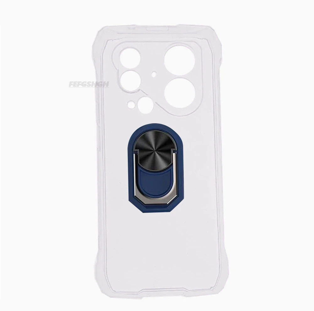 Blackview Oscal Pilot 6 - 6.78 Soft TPU Silicone Phone Case with Back Finger Ring and Bracket