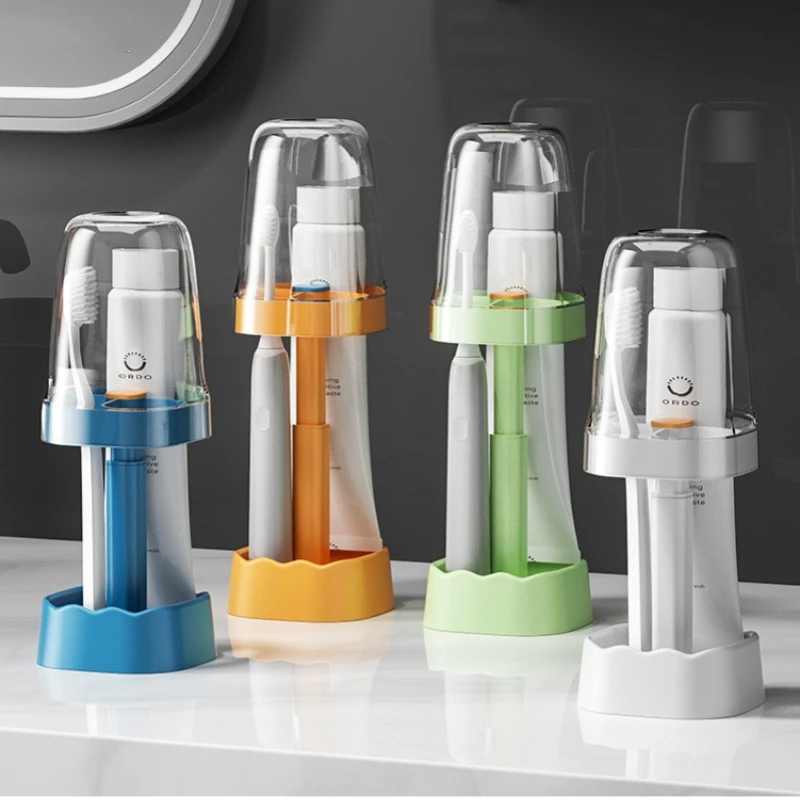 Lamgool Toothbrush Holder Set Wash Cup Height-adjustable Travel Portable Multifunctional Toothbrush Holder Bathroom Accessories