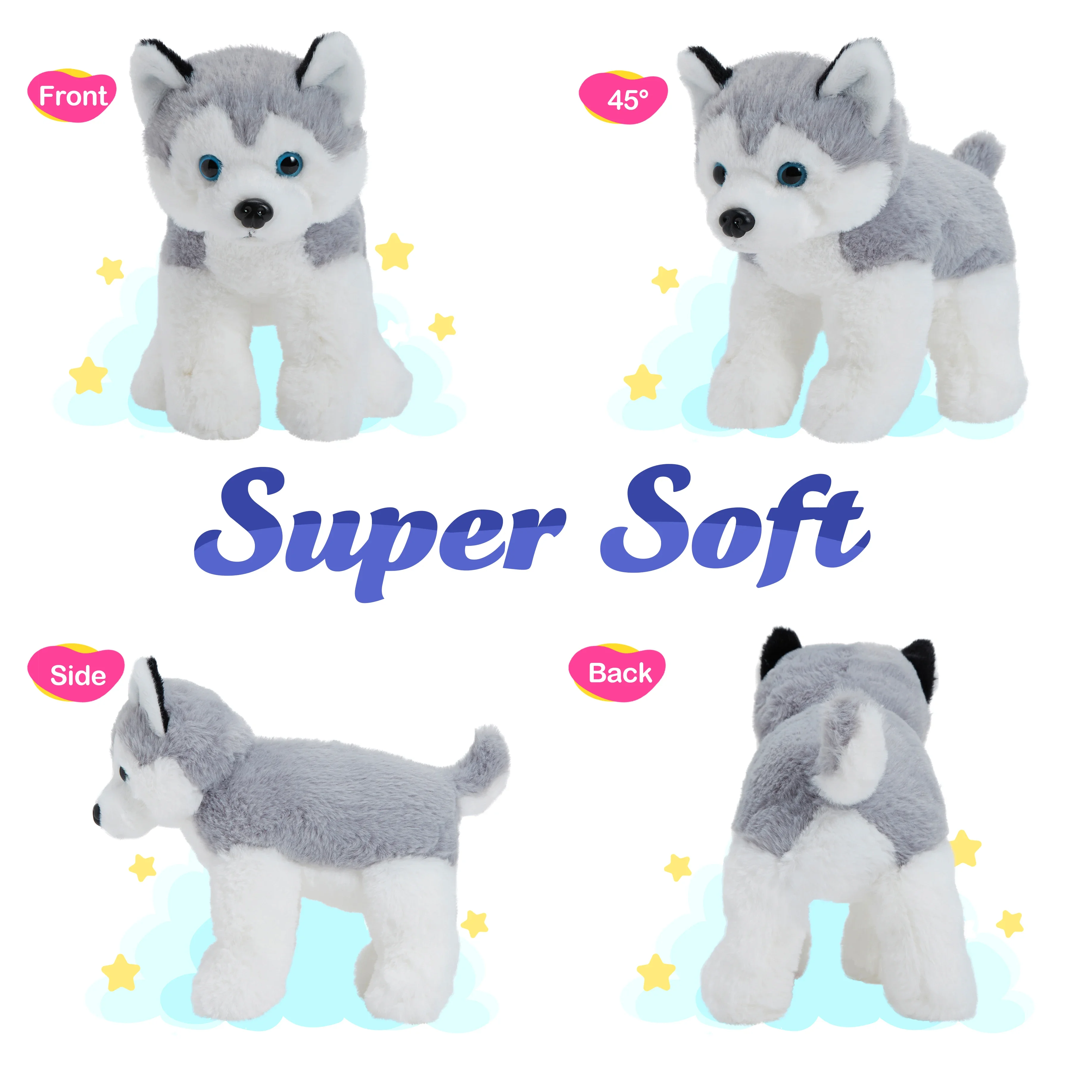 32cm LED Light Musical Dog Doll Plush Toy Super Soft Cute PP Cotton Stuffed Animals Birthday Gift for Girls Toy plush toy