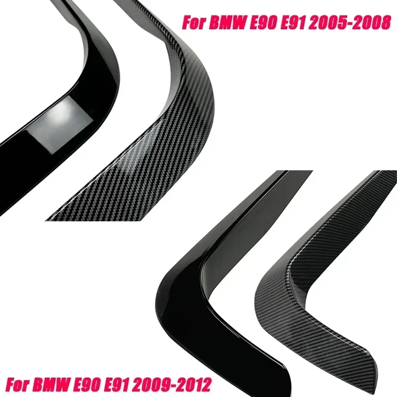 Car Front Bumper Canard Splitter For BMW 3 Series E90 E91 320i 330i 316i 318i 335i M Sport Pre-LCI 2005-2012 (Only for M Sport) car bumper spoiler