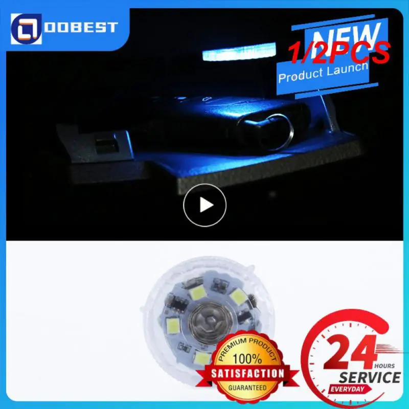 

1/2PCS Car Mini Led Touch Switch Light Auto Wireless Ambient Lamp Night Reading Light Car Roof Ceiling Interior Lamp Lighting