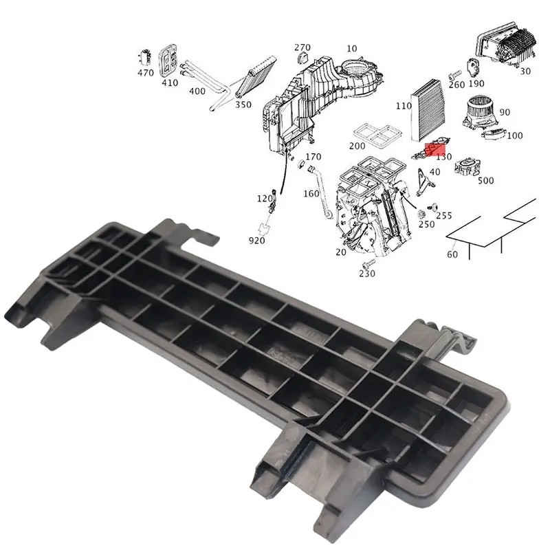 

1 pcs Car Air Conditioning Filter Cover Cap For Mercedes Benz GLA X156 CLA W117 W176 W242 W246 A180 A200 A45 B200