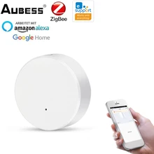 

EWeLink ZigBee Temperature Humidity Sensor Indoor Hygrometer Thermometer Detector APP Remote Control Support Smartthings Aubess