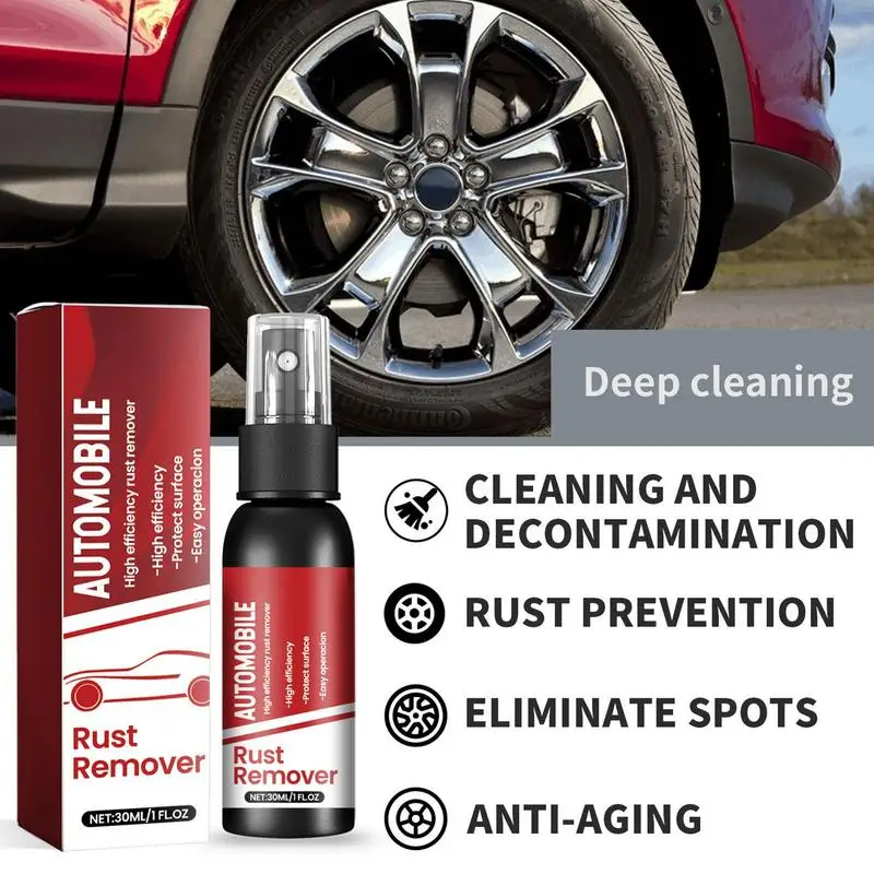 Automotive Car Maintenance Iron Powder Cleaner 30ml Car Rust Stain Remover Rust Removal Spray Motorcycle Exhaust Pipe Anti-rust