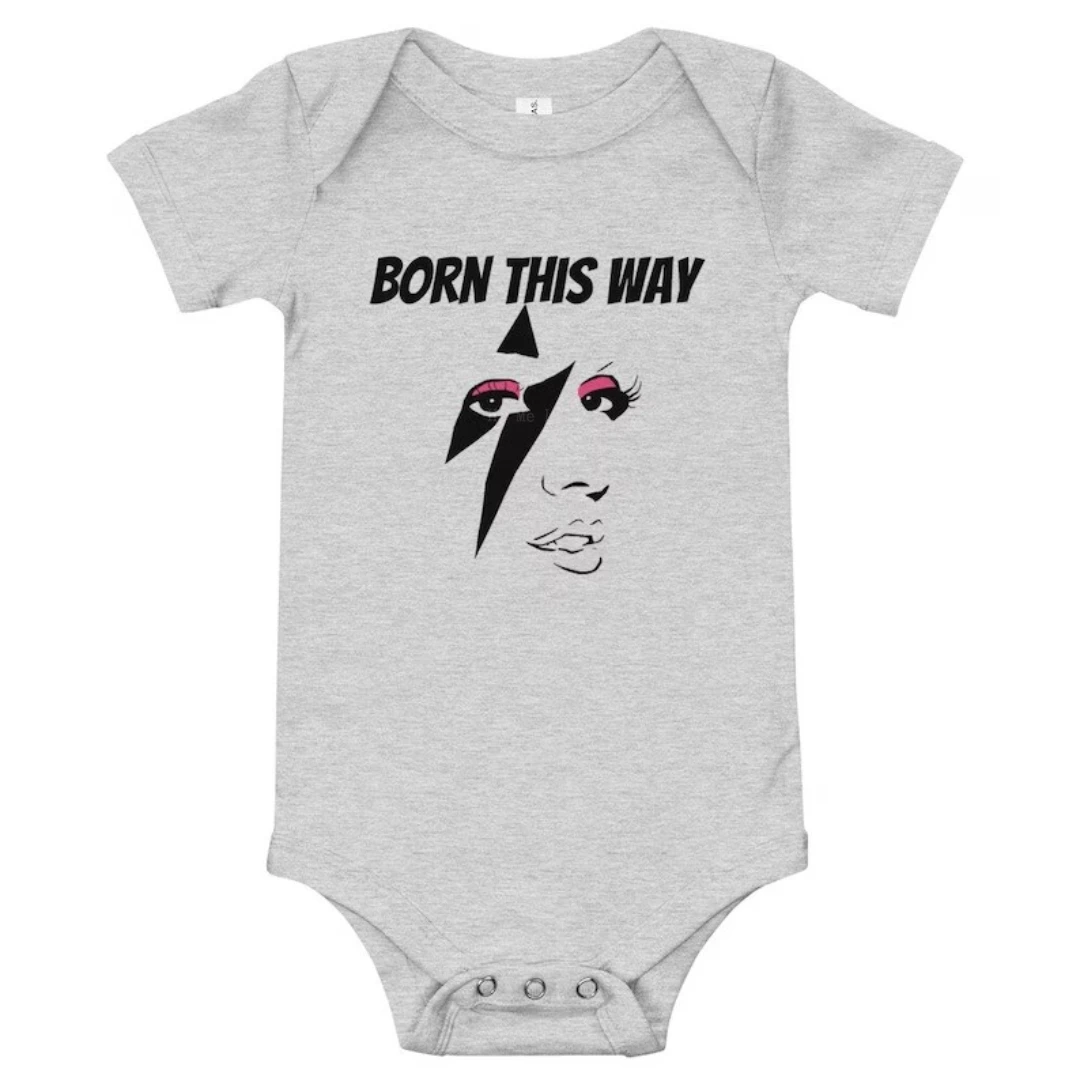Born This Way T-Shirt In Cotone Unisex Annuncio Di Gravidanza Regalo Per Baby Shower