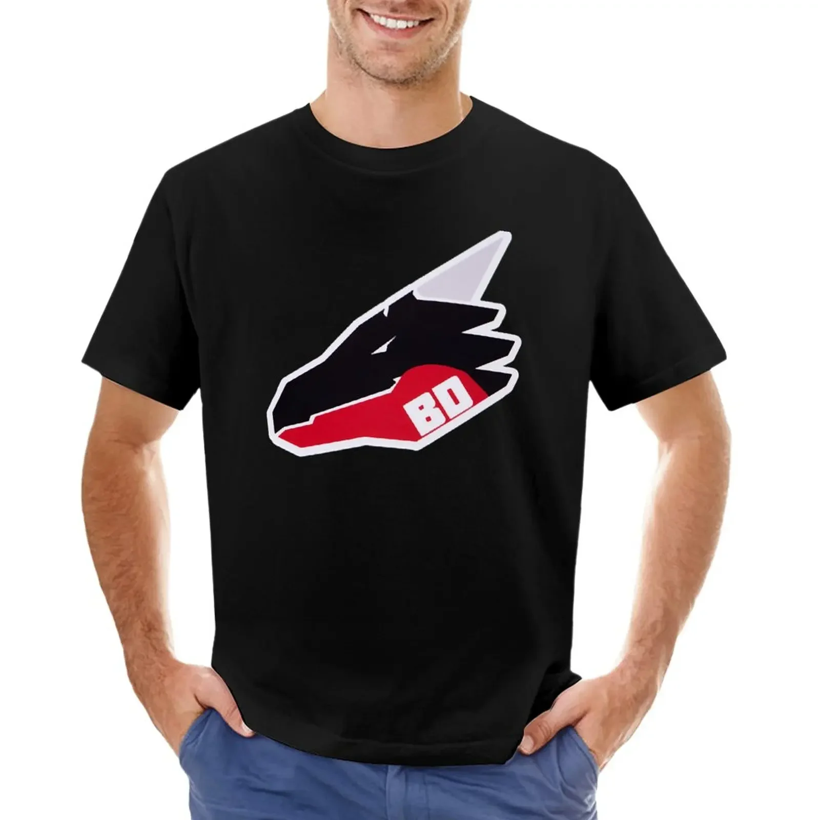 

Футболка мужская с принтом плохого дракона, стильная тенниска из хлопка с графическим принтом, майка Мерч, белая, большие размеры, на лето