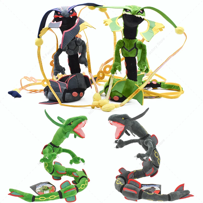 

Плюшевая игрушка Pokemon Mega Rayquaza блестящая Rayquaza мягкая игрушка Kawaii Мультяшные плюшевые куклы лучший подарок на Хэллоуин для девочек
