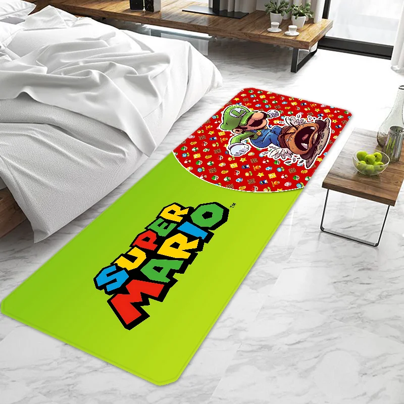 thumbnail image 1 of Felpudo de entrada Super Mario Bros, antideslizante, lavable, para cocina, salón, pasillo, baño, 1 of 4