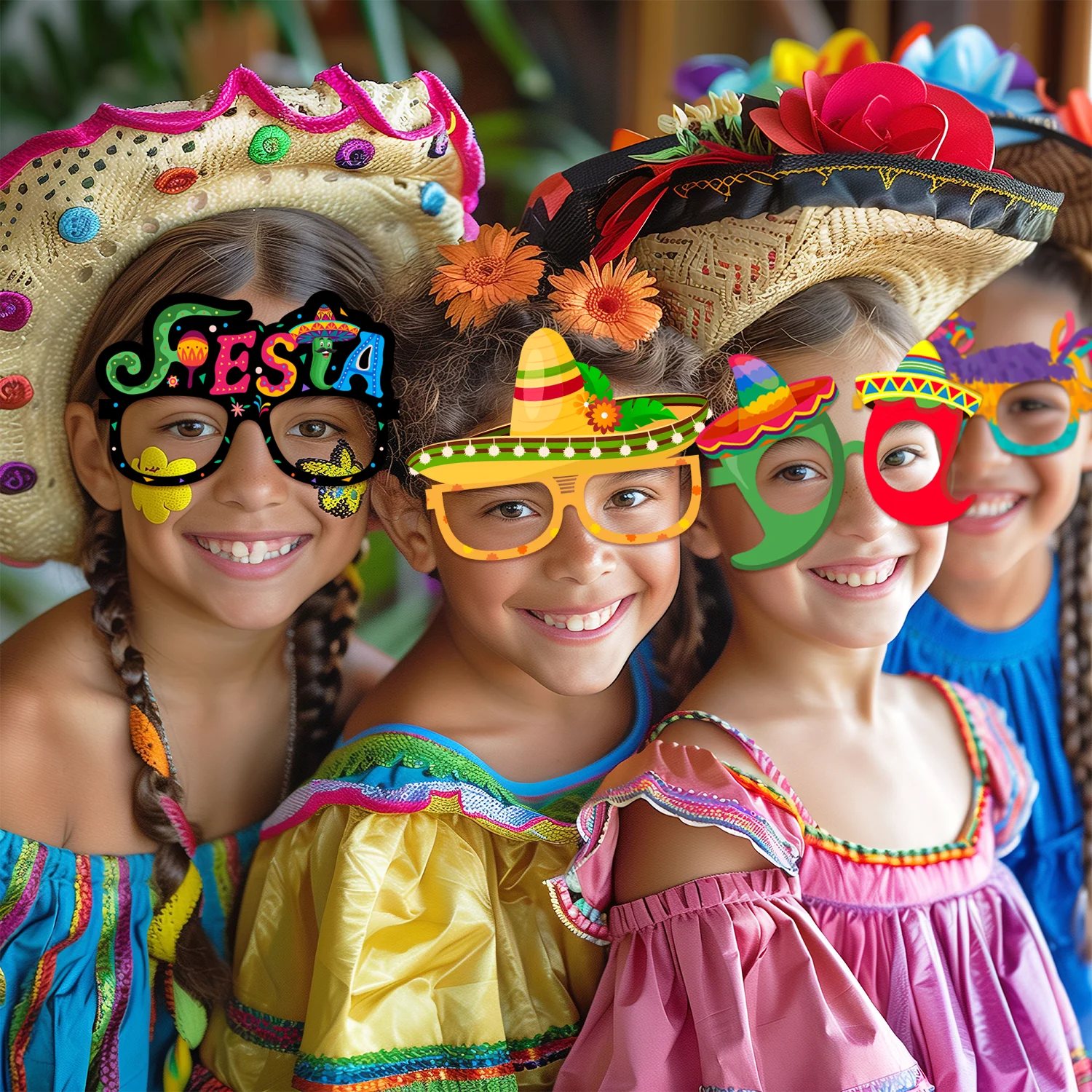 36 Pcs Mexican Fiesta Party Glasses Mexican Party Paper Glasses