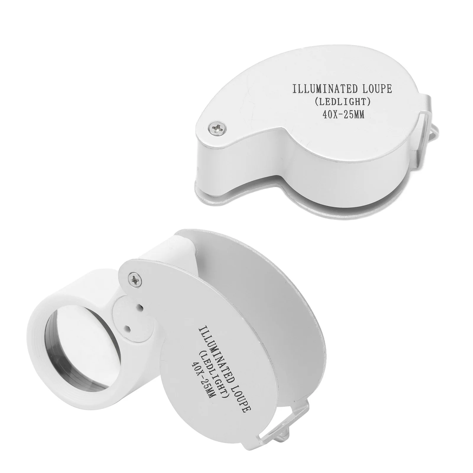 Jewelry Magnifier 40X Portable Illuminated Jewelry Loupe Magnifying Glasses for Detecting Identifying Magnifying Glasses