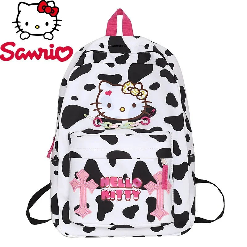 

Miniso Hello Kitty New Girls Backpack Luxury Brand Cartoon Cute Girls School Bag Large Capacity Fashion Casual Girls Backpack