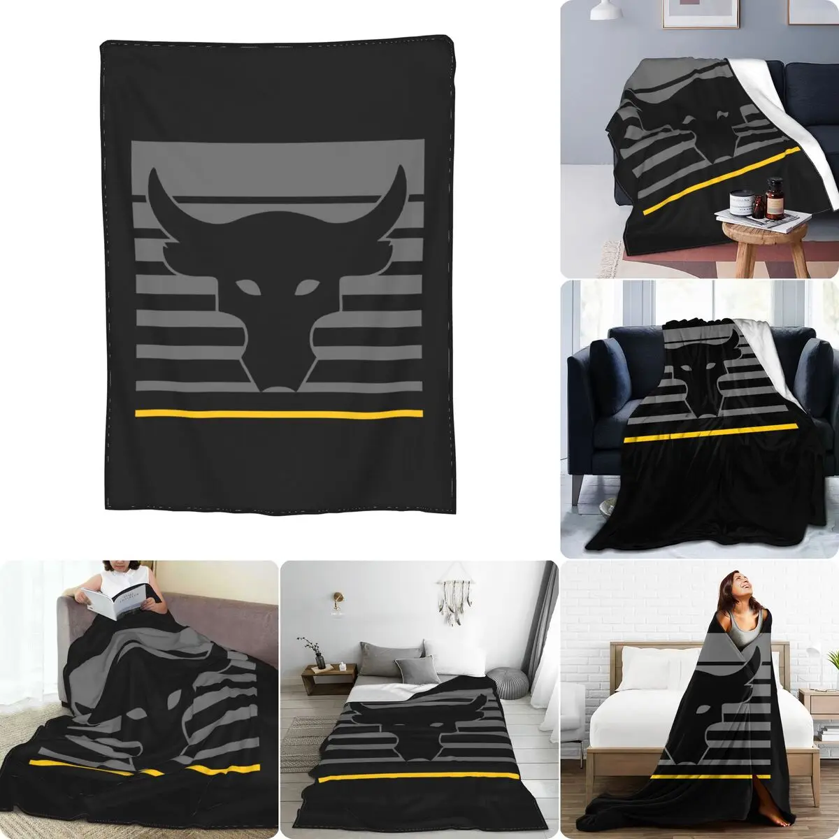 Ua Project Rock Brahma Bull Vanish Dwayne Johnson Ultra-Soft Micro Fleece Coperta Trapunta Classic Home Decor Lavabile In Lavatrice