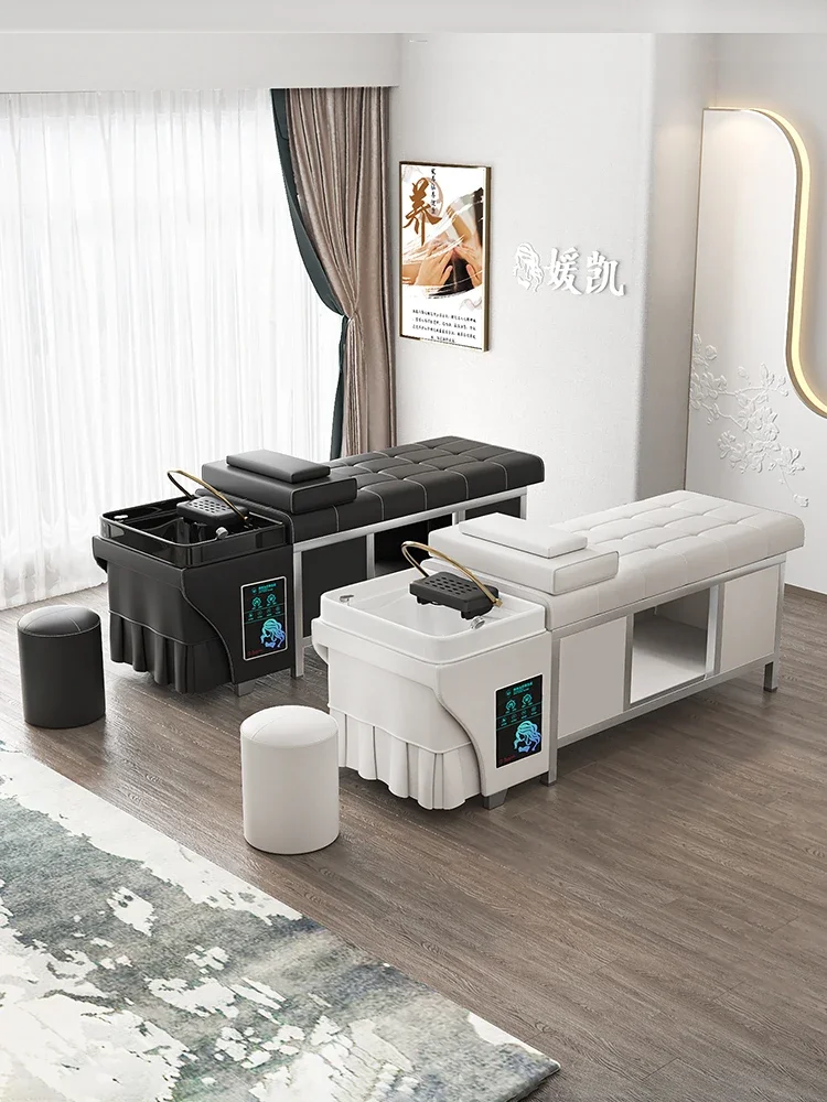 

Тайский массаж головы, кровать для шампуня, парикмахерский, интеллектуальный массажер из нержавеющей стали с постоянной температурой воды для циркуляции красоты