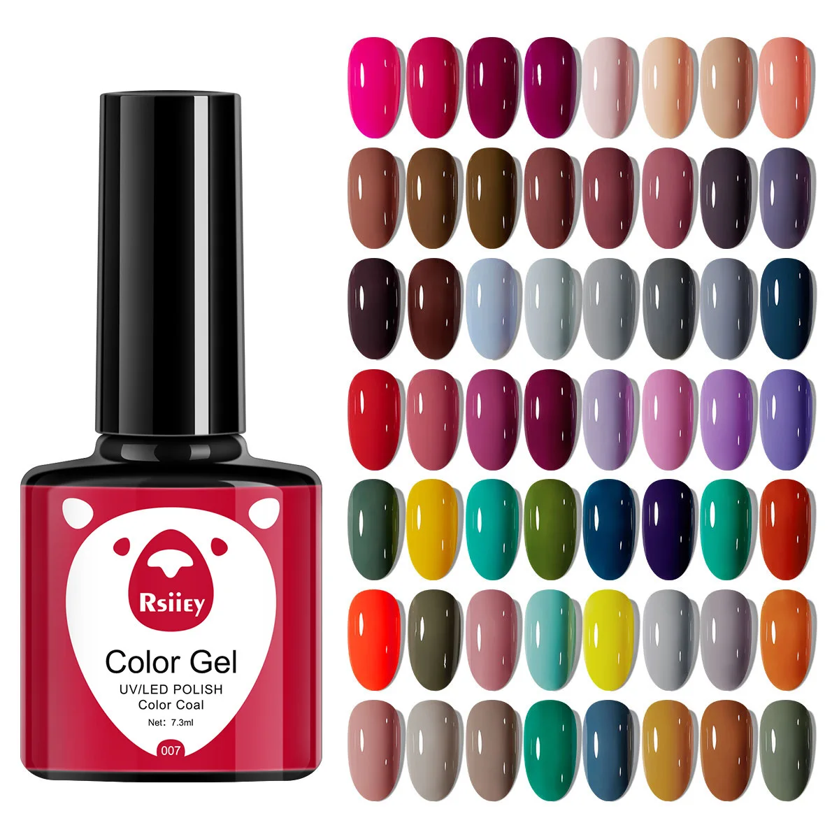 41 Colors Nail Gel Polish Black White Pink Solid Vernis Semi Permanent Nail Art Hybrid Varnishes 7ml Soak Off LED UV Gel Polish 2