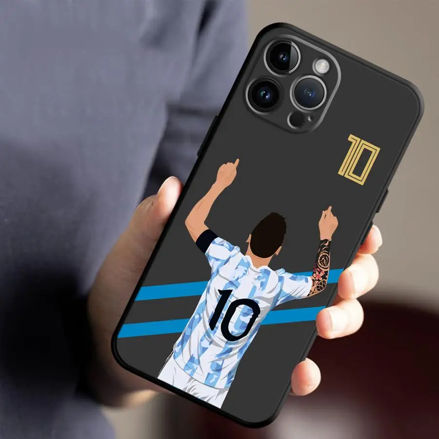 Soft Cover Football Number 7 & 10 Phone Case