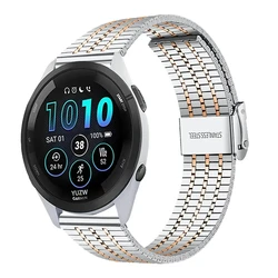Stainless Steel Bracelet for Smartwatch - Metal Strap in 20mm & 22mm Sizes (Silver Rose Gold)