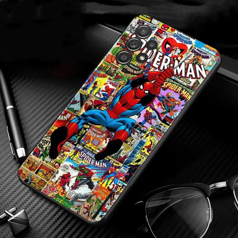 kawaii samsung cases For Samsung A12 Phone Case for Galaxy A21s A22 A32 Cases A51 A13 A52 A52s A71 A72 Marvel Spiderman 3 Superhero Movie Comics LOGO cute samsung cases