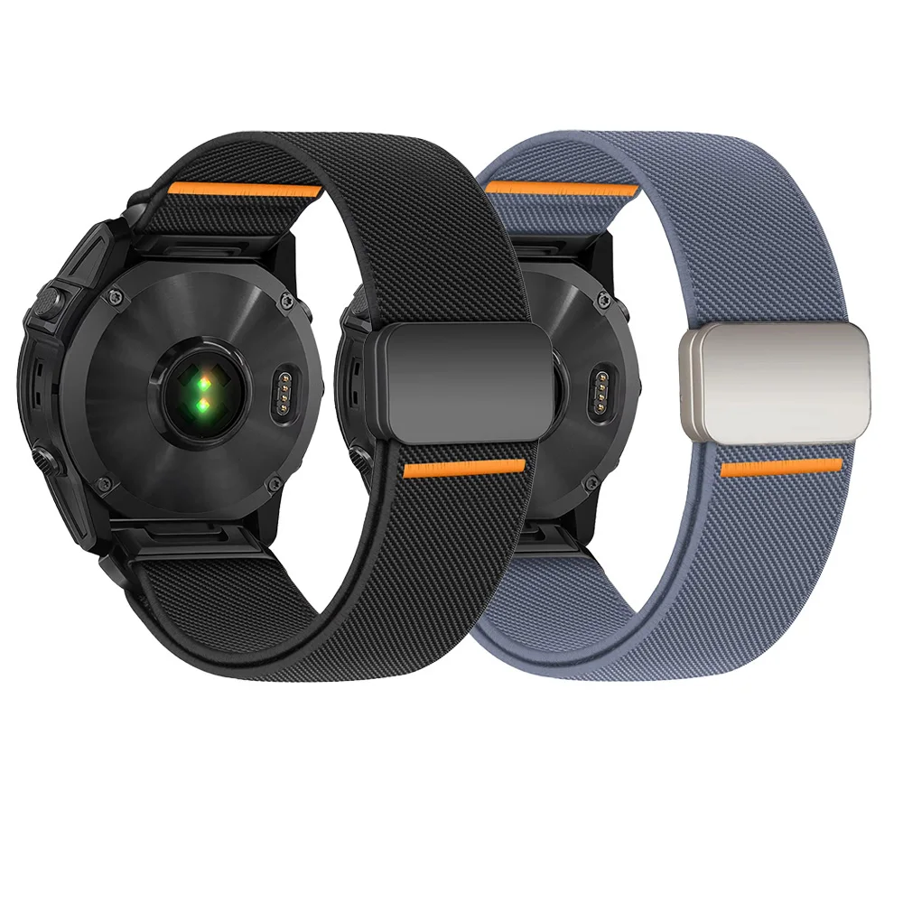 Magnetic Nylon Quick Fit Strap Bracelet - 1-2PCS, 26mm/22mm